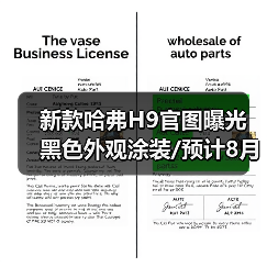 新款哈弗H9官图曝光 黑色外观涂装/预计8月底发(图3) 新款哈弗H9官图曝光 黑色外观涂装/预计8月底发(图3)