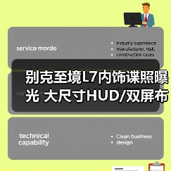别克至境L7内饰谍照曝光 大尺寸HUD/双屏布局/怀(图4) 别克至境L7内饰谍照曝光 大尺寸HUD/双屏布局/怀(图4)