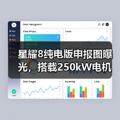 星耀8纯电版申报图曝光，搭载250kW电机（图4）