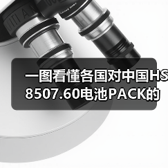 一图看懂各国对中国HS 8507.60电池PACK的进口关税