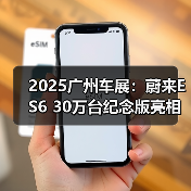 2025广州车展：蔚来ES6 30万台纪念版亮相（图4）