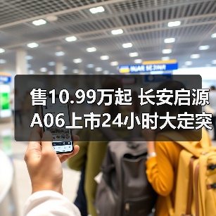 售10.99万起 长安启源A06上市24小时大定突破100