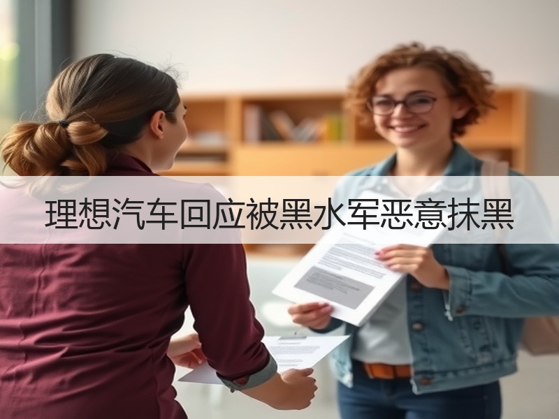 理想汽车回应被黑水军恶意抹黑