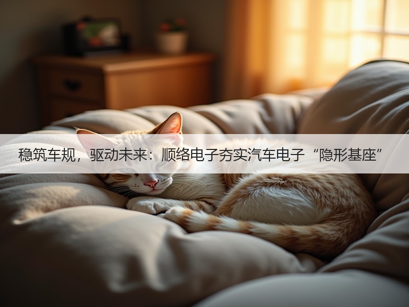 稳筑车规,驱动未来:顺络电子夯实汽车电子“隐形基座” 稳筑车规,驱动未来:顺络电子夯实汽车电子“隐形基座”