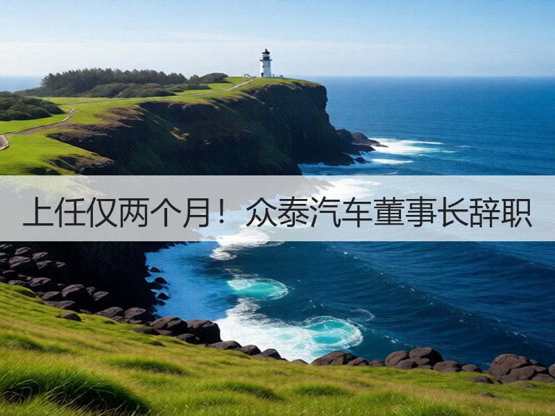 上任仅两个月!众泰汽车董事长辞职 上任仅两个月!众泰汽车董事长辞职
