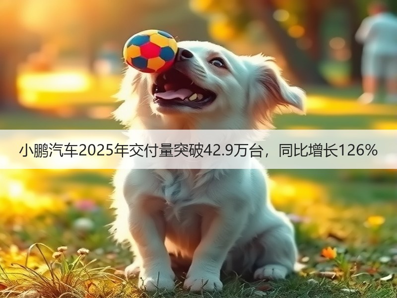 小鹏汽车2025年交付量突破42.9万台，同比增长126%