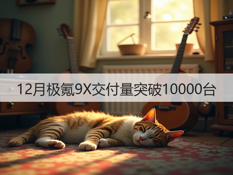 12月极氪9X交付量突破10000台