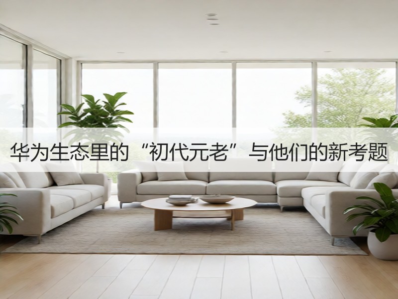 华为生态里的“初代元老”与他们的新考题