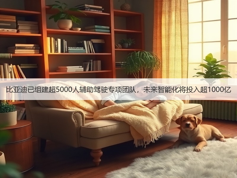 比亚迪已组建超5000人辅助驾驶专项团队，未来智能化将投入超1000亿
