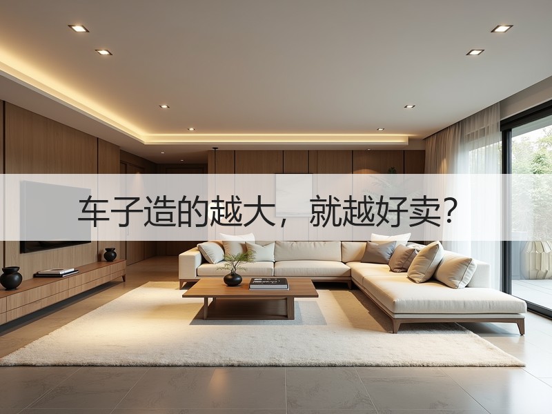 车子造的越大，就越好卖？