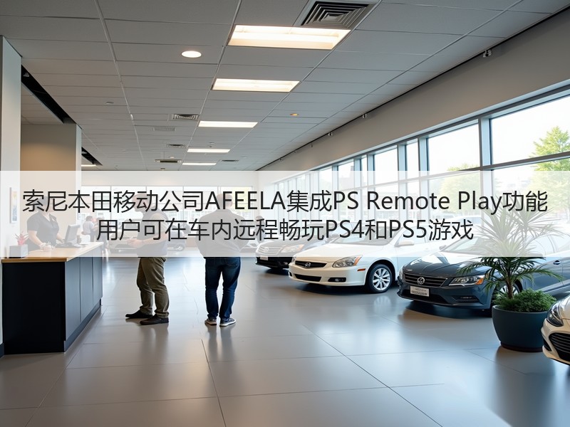 索尼本田移动公司AFEELA集成PS Remote Play功能 用户可在车内远程畅玩PS4和PS5游戏