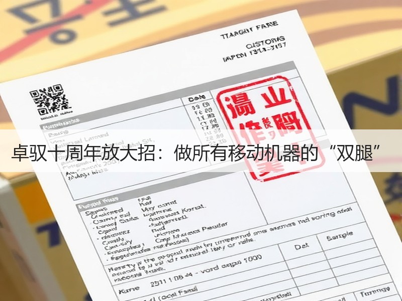 卓驭十周年放大招：做所有移动机器的“双腿”