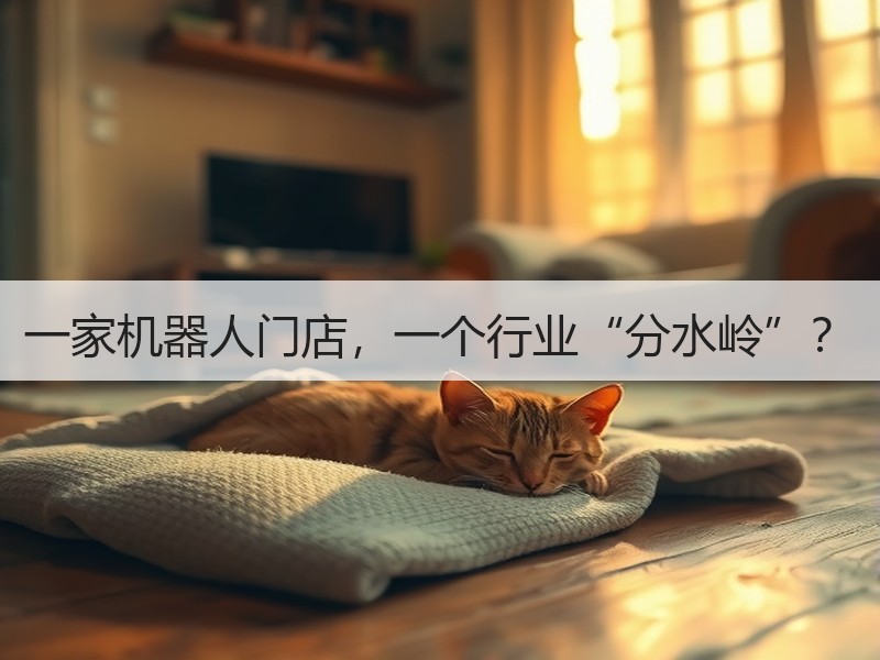 一家机器人门店,一个行业“分水岭”? 一家机器人门店,一个行业“分水岭”?