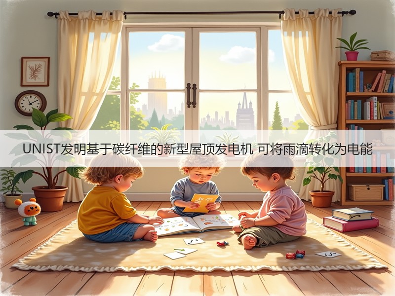 UNIST发明基于碳纤维的新型屋顶发电机 可将雨滴转化为电能