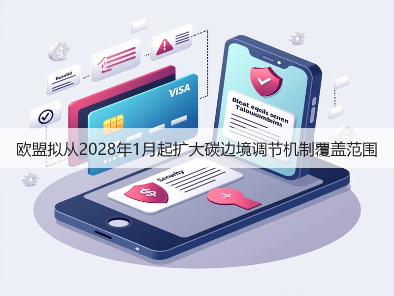 欧盟拟从2028年1月起扩大碳边境调节机制覆盖范围