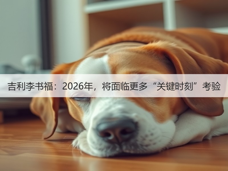 吉利李书福：2026年，将面临更多“关键时刻”考验