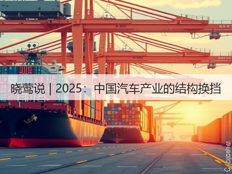 晓莺说 | 2025：中国汽车产业的结构换挡