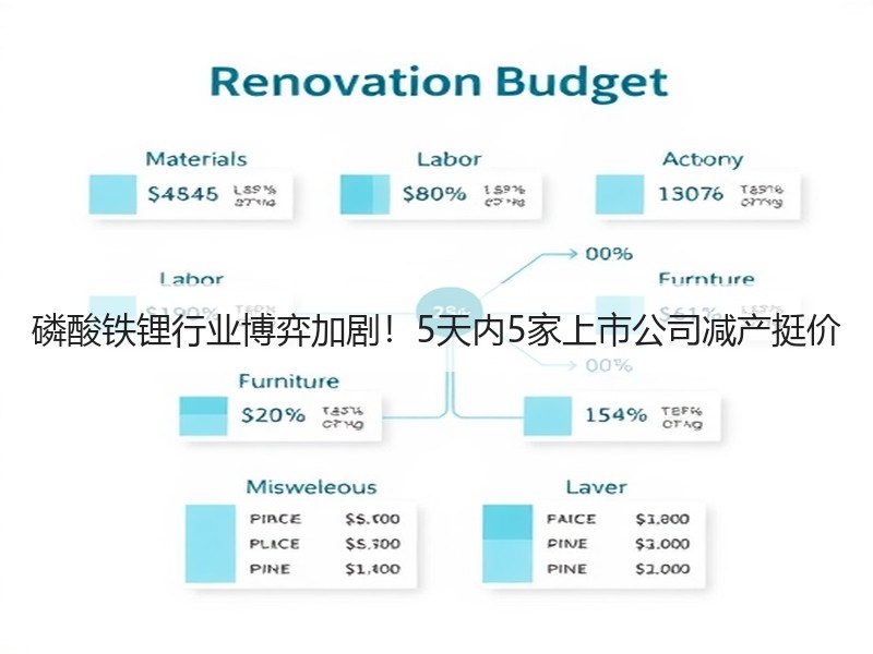 磷酸铁锂行业博弈加剧！5天内5家上市公司减产挺价