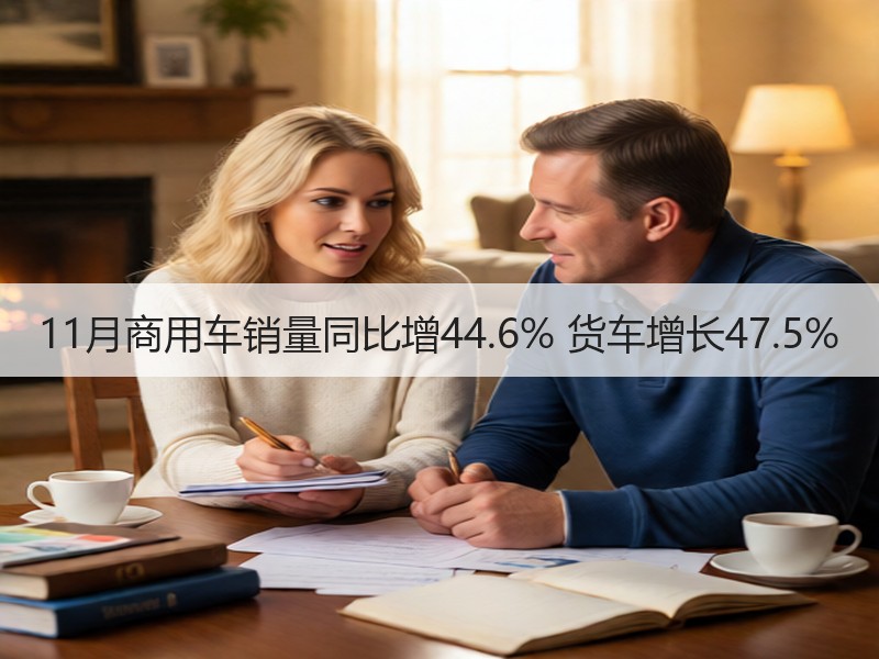 11月商用车销量同比增44.6% 货车增长47.5%