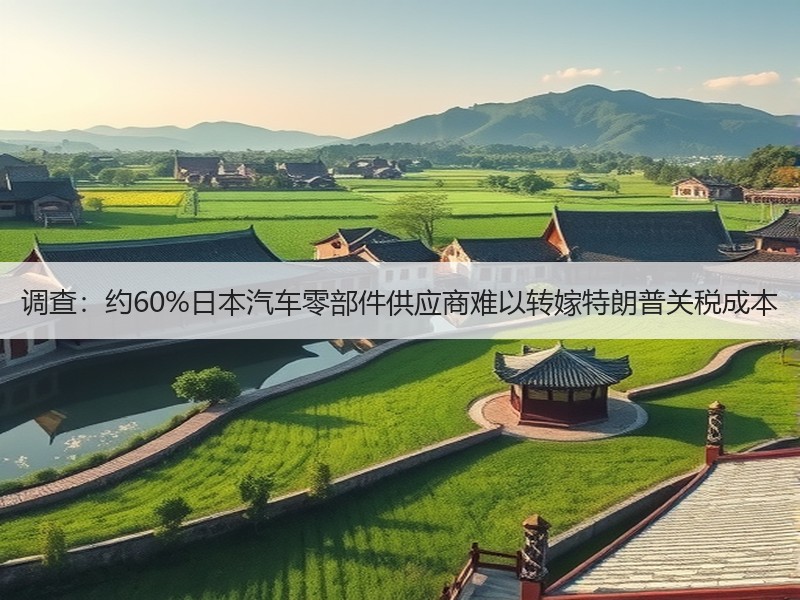 调查：约60%日本汽车零部件供应商难以转嫁特朗普关税成本