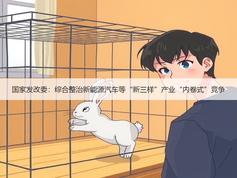 国家发改委：综合整治新能源汽车等“新三样”产业“内卷式”竞争