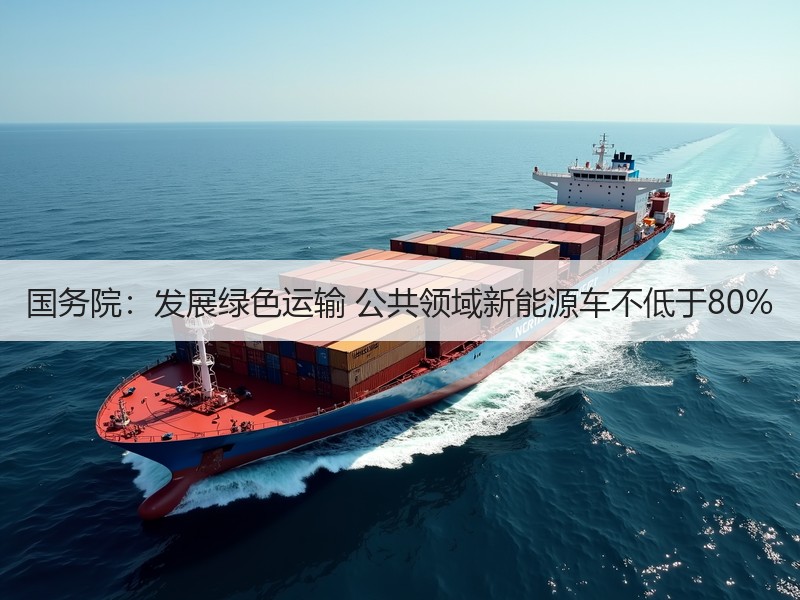 国务院：发展绿色运输 公共领域新能源车不低于80%
