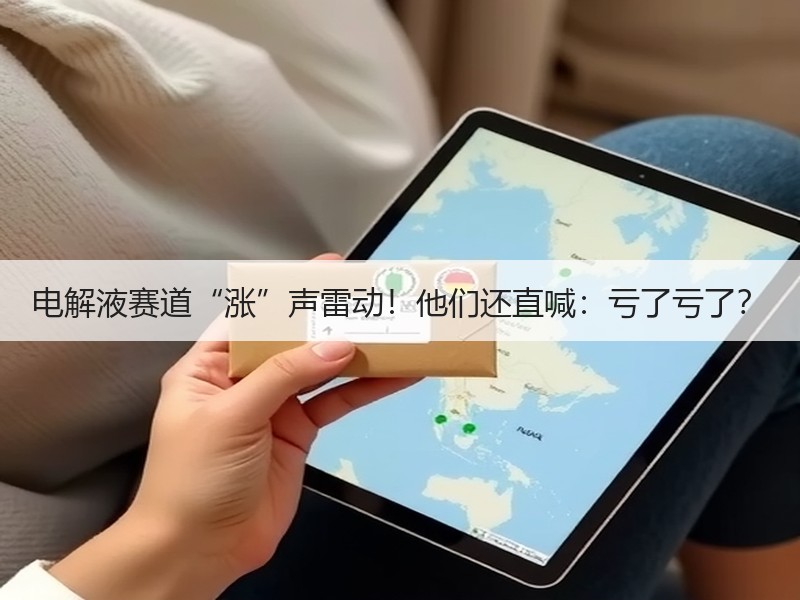 电解液赛道“涨”声雷动！他们还直喊：亏了亏了？