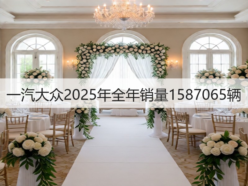 一汽大众2025年全年销量1587065辆